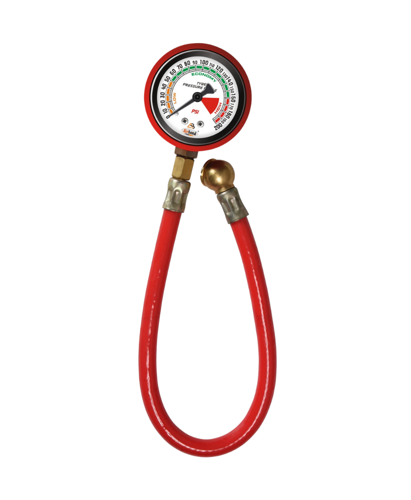 HTC 25 Tyre Air Pressure Gauge – 18 Inch Hose