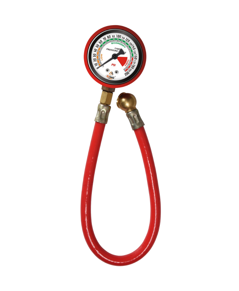 HTC 02 Tyre Air Pressure Gauge – 15 Inch Hose